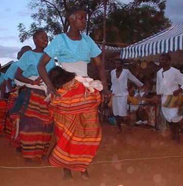 Mary leads the dance.